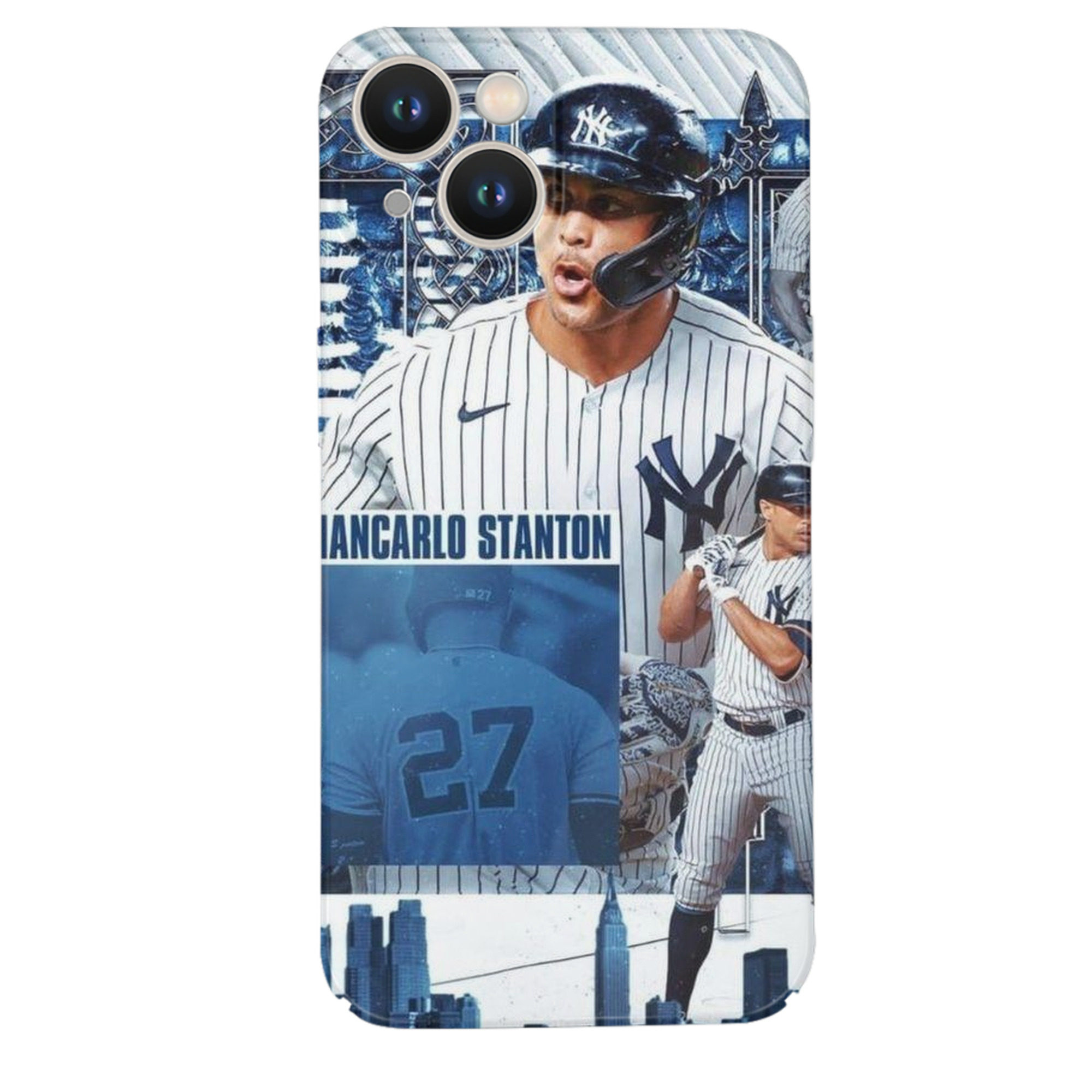 Giancarlo Stanton 17 IPhone 14 Series Full-Cover Hard Case – Shockproof With Raised Camera Protection – Precise Cutouts, Wireless Charging Compatible – Durable, Anti-Yellowing, Easy To Clean
